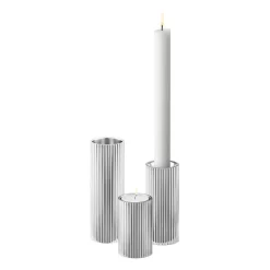 Georg Jensen Bernadotte candle sticks 3 pieces, Stainless steel Silver-coloured Sale