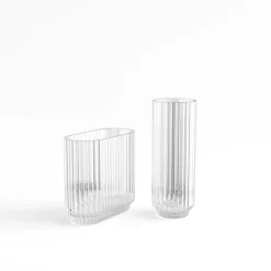 Georg Jensen Bernadotte vase round, Clear Transparent Clearance