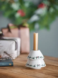 Bloomingville Berry candle holder Ø10 cm, White Online