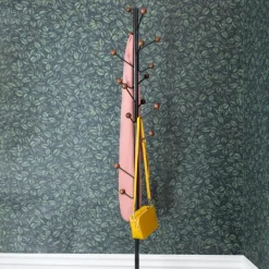 Maze Bill Floor clothes hanger, Black-dark brown BrownBlack New