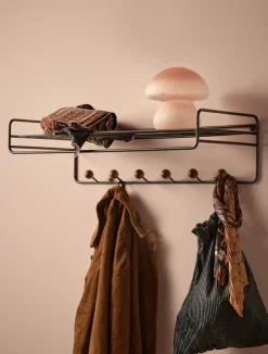 Maze Bill Hat rack hat rack, Black-dark-brown BlackBrown