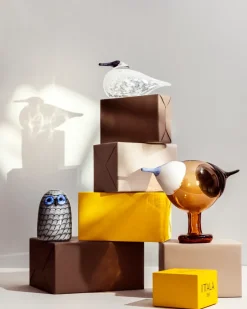 Iittala Birds by Toikka small owl, Grey