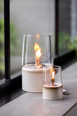 Bitz Gastro oil lamp Ø15x26 cm, cream White Clearance
