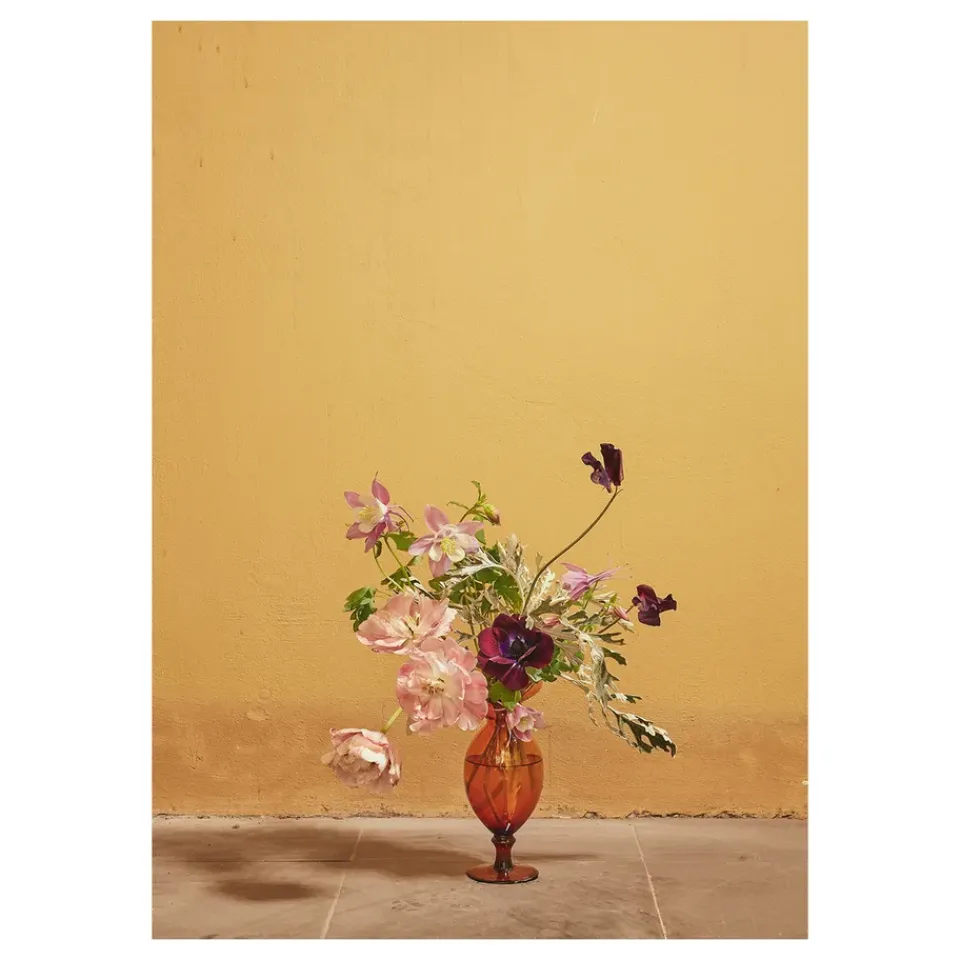 Paper Collective Blomst 02 Ochra poster, 50x70 cm Yellow Sale
