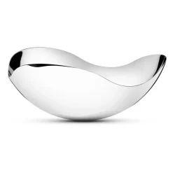 Georg Jensen Bloom serving bowl, large, Ø 34 cm GreySilver-coloured Hot
