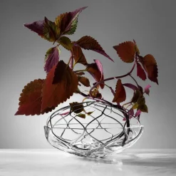 Orrefors Bloom vase Ø 23 cm, Ø 23 cm Silver-colouredTransparent Sale