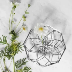 Orrefors Bloom vase Ø 23 cm, Ø 23 cm Silver-colouredTransparent Sale