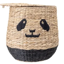 Bloomingville basket with lid, Panda Brown Hot