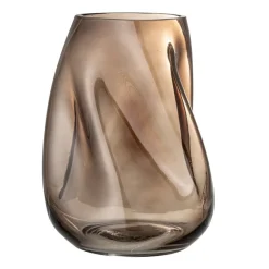 Bloomingville glass vase 26 cm, Brown Outlet