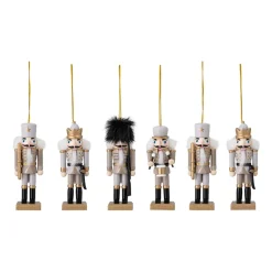 Bloomingville hanging Christmas decorations 6-pack, Gold White Outlet