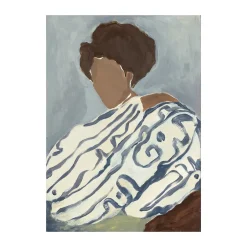 Paper Collective Curls poster, 50x70 cm Blue New