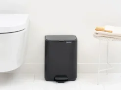 Brabantia Bo pedal bin 7 L, Matt Black
