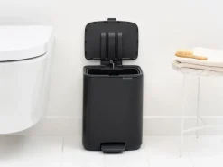 Brabantia Bo pedal bin 7 L, Matt Black