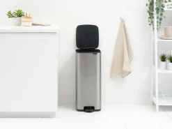 Brabantia Bo pedal bin 30 L, Matte Steel Fingerprint Proof Silver-coloured Online