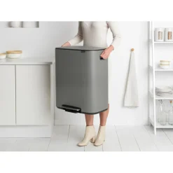 Brabantia Bo pedal bin 60 L, Mineral concrete Grey Discount