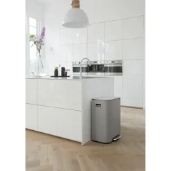 Brabantia Bo pedal bin 60 L, Mineral concrete Grey Discount