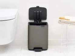 Brabantia Bo pedal bin 7 L, Platinum Grey New