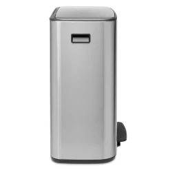 Brabantia Bo pedal bin 2x30 L, matte steel Silver-coloured Discount