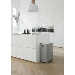 Brabantia Bo pedal bin 2x30 L, Mineral concrete Grey Best
