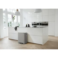 Brabantia Bo pedal bin 2x30 L, Mineral concrete Grey Best