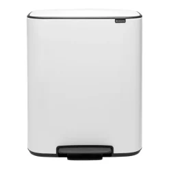 Brabantia Bo pedal bin 2x30 L, White Outlet