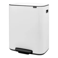 Brabantia Bo pedal bin 2x30 L, White Outlet