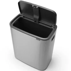 Brabantia Bo touch bin 60 L, Matte brushed steel Silver-coloured New