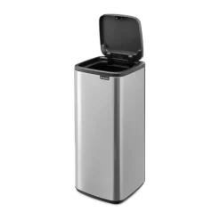 Brabantia Bo Touch Bin 30 L, Matte Steel Fingerprint Proof Silver-coloured Hot