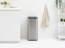 Brabantia Bo Touch Bin 30 L, Matte Steel Fingerprint Proof Silver-coloured Hot