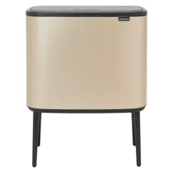 Brabantia Bo touch bin 36 litre, Metallic Gold BeigeBlack Discount