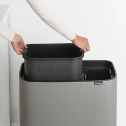 Brabantia Bo touch bin 11+23 litre, Mineral concrete Grey Online