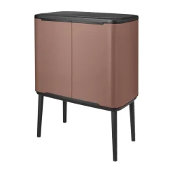 Brabantia Bo touch bin 11+23 litre, Satin taupe Brown Outlet