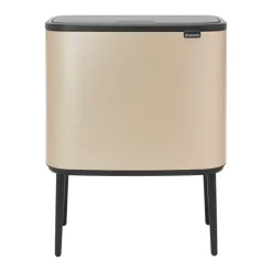Brabantia Bo touch bin 3 x 11 litre, Metallic Gold Beige Sale