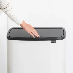 Brabantia Bo touch bin high 60 L, White Best