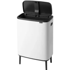 Brabantia Bo touch bin high 60 L, White Best