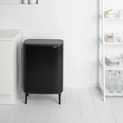Brabantia Bo touch bin high 2x30 L, matte Black Outlet