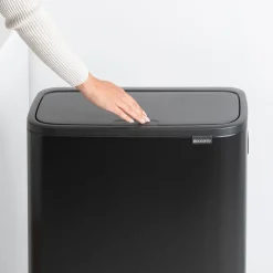Brabantia Bo touch bin high 2x30 L, matte Black Outlet