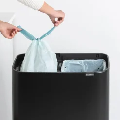 Brabantia Bo touch bin high 2x30 L, matte Black Outlet