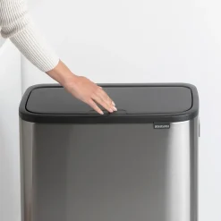 Brabantia Bo touch bin high 2x30 L, matte-brushed steel Silver-coloured Best