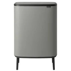 Brabantia Bo touch bin high 2x30 L, Mineral concrete Grey Outlet