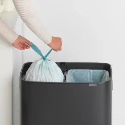 Brabantia Bo touch bin 2x30 L, matte Black Clearance
