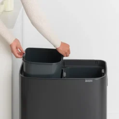 Brabantia Bo touch bin 2x30 L, matte Black Clearance
