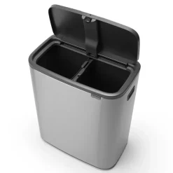 Brabantia Bo touch bin 2x30 L, matte-brushed steel Silver-coloured Online