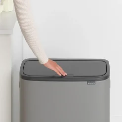 Brabantia Bo touch bin 2x30 L, Mineral concrete Grey Best