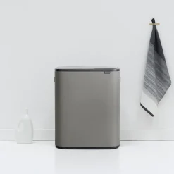 Brabantia Bo touch bin 2x30 L, Mineral concrete Grey Best