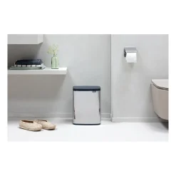 Brabantia Bo waste bin 7 L, Brushed steel - shiny Silver-coloured Online