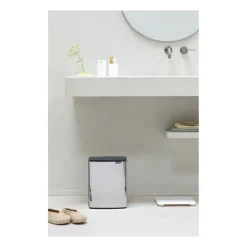 Brabantia Bo waste bin 12 L, Brushed steel - shiny Silver-coloured Discount