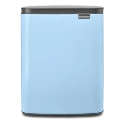 Brabantia Bo waste bin 12 L, Dreamy Blue Silver-coloured Clearance