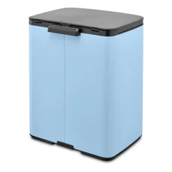 Brabantia Bo waste bin 12 L, Dreamy Blue Silver-coloured Clearance