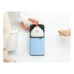 Brabantia Bo waste bin 7 L, Dreamy Blue Silver-coloured Discount